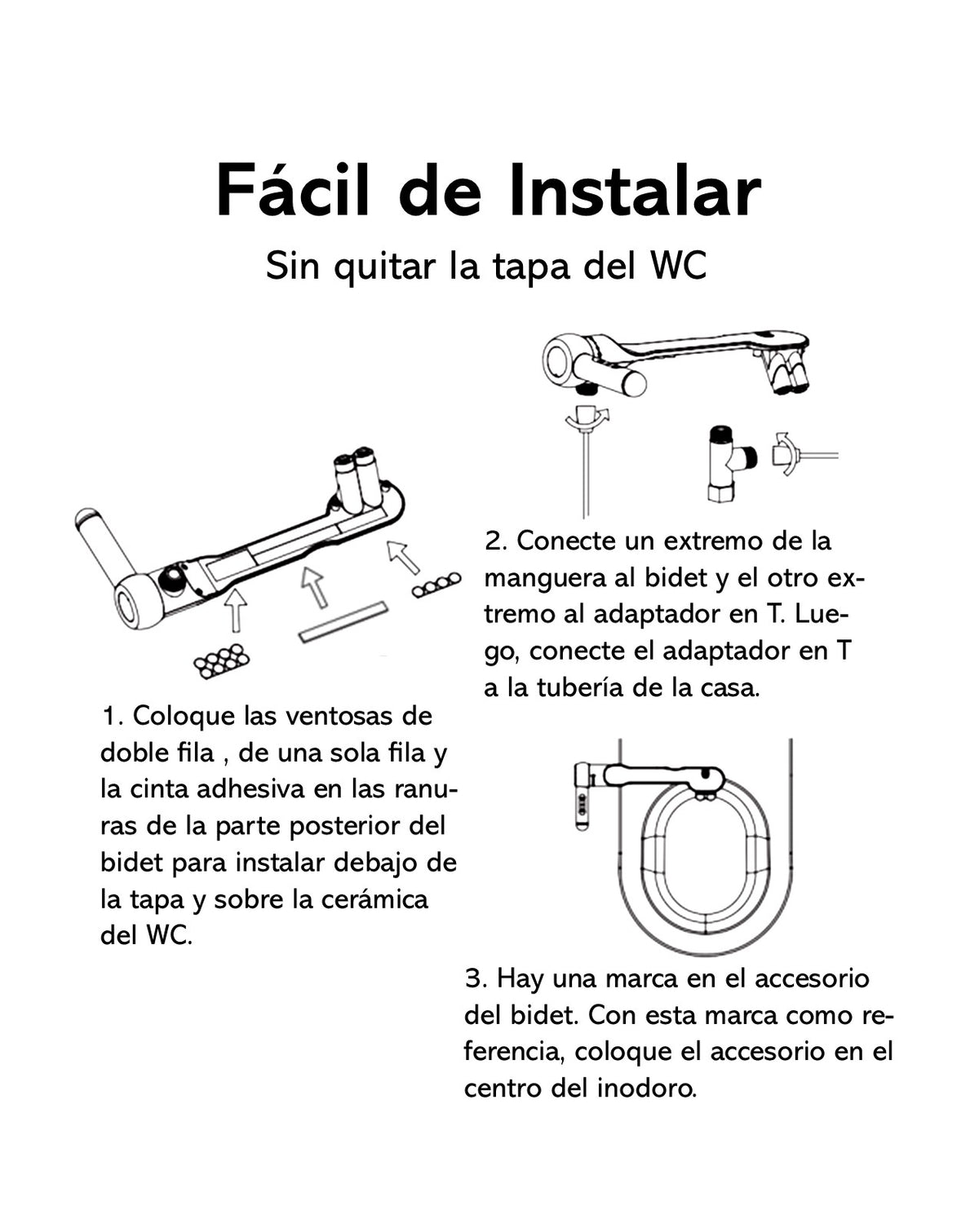 Bidet WC para Inodoro Potoclean